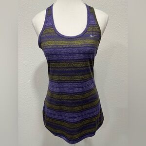 NIKE DriFIT Striped Racerback Tank EUC